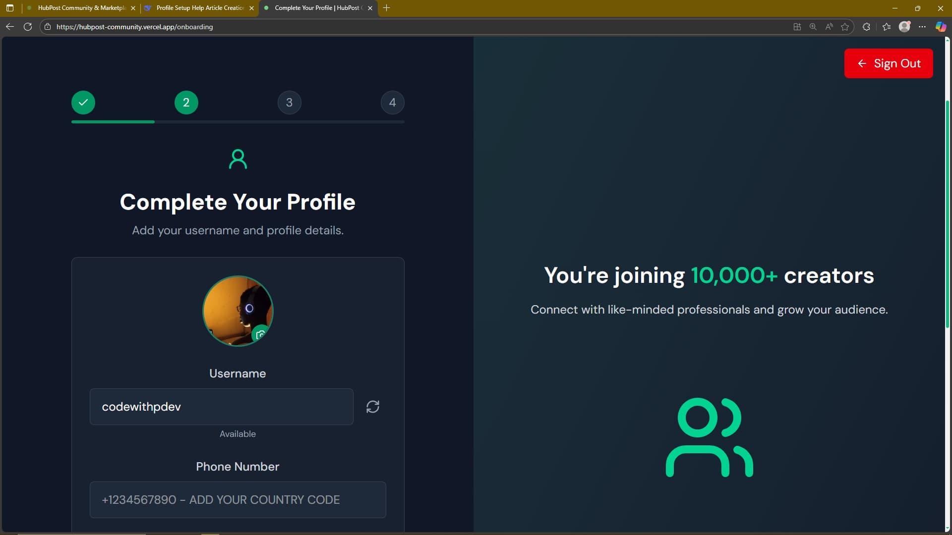Screenshot for Upload Your Profile Picture